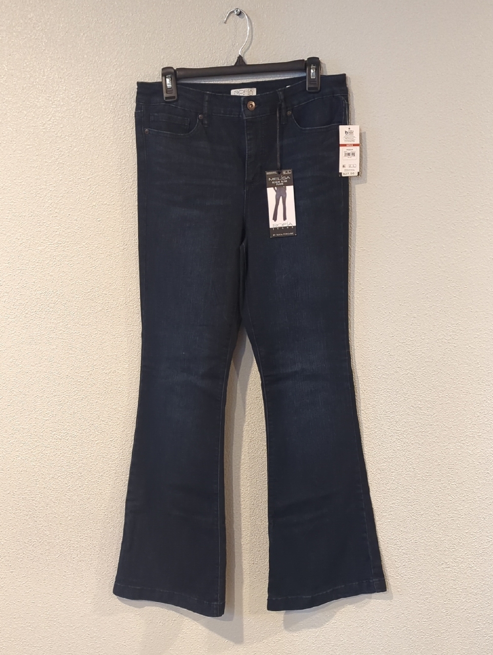 sofia by sofia vergara Dark Indigo Flared Jeans